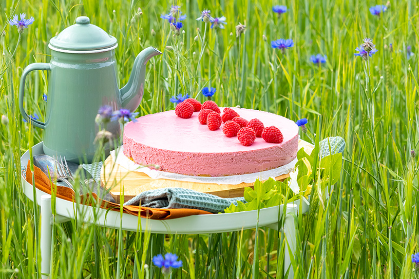 Zelfgemaakte kwarktaart